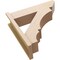 Ekena Millwork 7 1/2-in W x 26-in D x 26-in H Balboa Slat Rough Cedar Woodgrain TimberThane Outlooker, Primed Tan OUTUR075X26X26BOA24RCPR - alternate 2